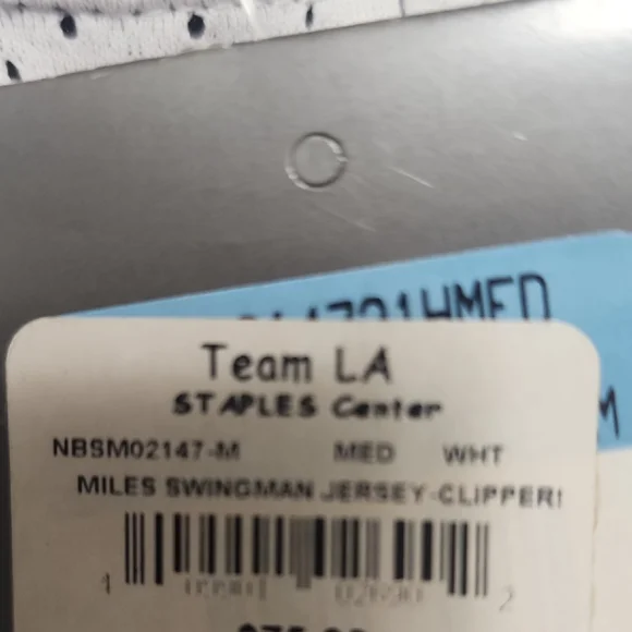 Vintage LA Clippers Script Jersey #21 White NBA Nike Throwback - Picture 8 of 10